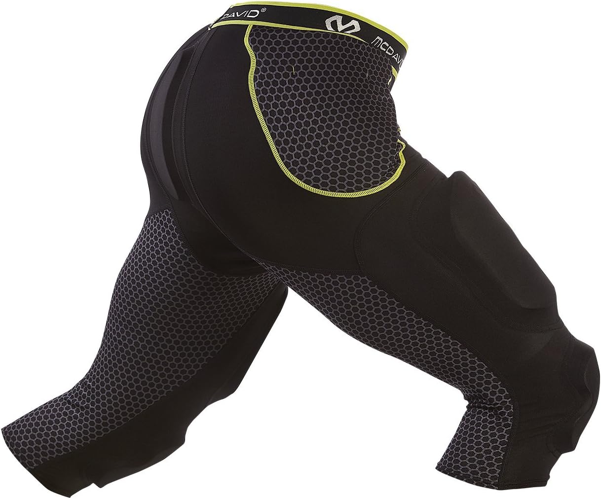 McDavid MD7418 Rival Intg 7 Pad 3/4 Pant Football Girdles, Black/by, X-Large : Sports & Outdoors