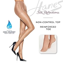 Hanes Silk Reflections Non Control Reinforced Toe