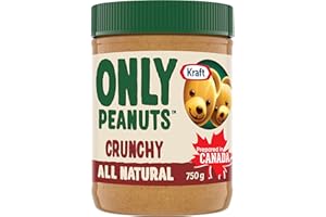 Kraft Only Peanuts All Natural Crunchy Peanut Butter, 750 g Jar