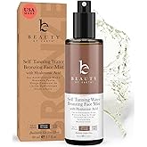 Bronzing Face Tanner Spray Mist, Sunless Face Tanning Water, USA Made with Natural & Organic Ingredients