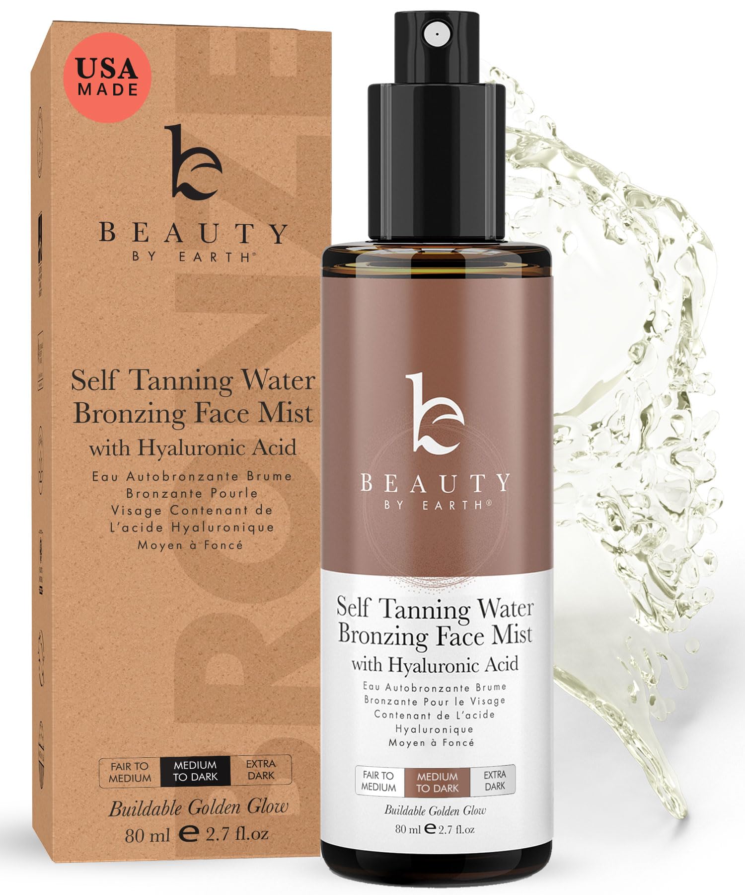 Mua Self Tanning Face Mist Medium to Dark Fake Tan Face Tanning Spray Sunless Tanning Spray