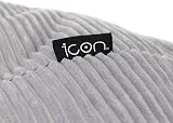 icon Dalton Cord Bean Bag Chair Grey Large with Filling Included view 7