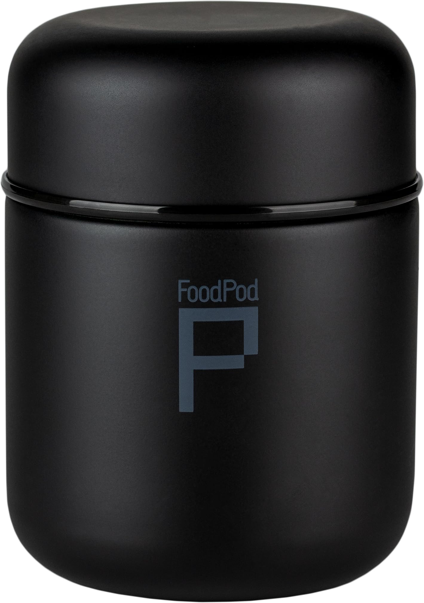 Drink Pod FoodPod Stainless Steel Vacuum Insulated Leak-Proof Foodpod Capsule Flask 6 Hours Hot 24 Hours Cold, Matt Black, 400 ml