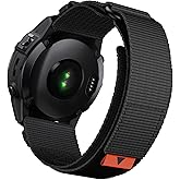 Abanen Tactical Nylon Watch Bands for Garmin Fenix 8 51mm / Enduro 2 / Instinct 3 50mm/ epix Pro 51mm, Adjustable Rugged Weave Ballistic Nylon Webbing Wrist Strap for Fenix 7X/6X/5X,Instinct 2X