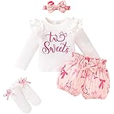 Happy Town Todder Girl 2nd Birthday Two Sweet Donut Long Sleeve Shirts Shorts Two Era Outfits Fall Winter Clothes Set