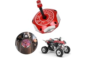 JFG RACING Motorcycle Gas Fuel Tank Cap Cover CNC for TRX400EX 1999-2014 TR450R 2004-2009 ATV Red