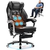 COLAMY Big and Tall Massage &amp; Heat Office Chair, Ergonomic Gaming Chair