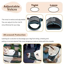 HEELE Dog Muzzle,Soft Nylon Muzzle Anti Biting