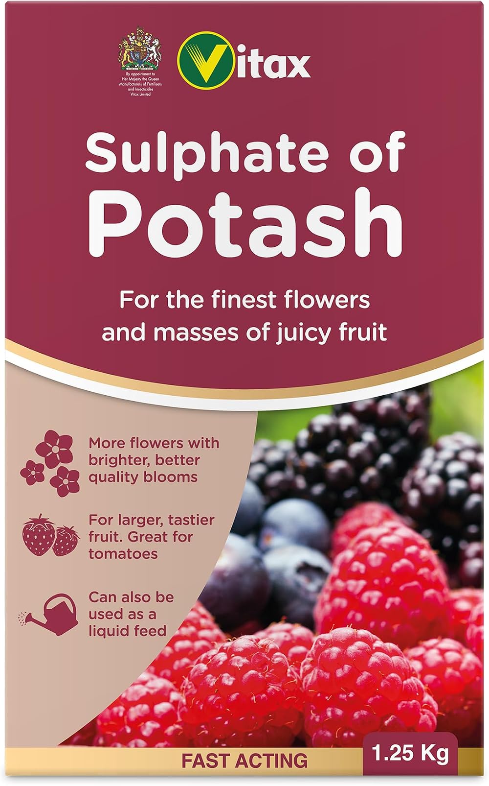 Vitax Sulphate of Potash Fertiliser 1.25kg Brand Vitax Ltd