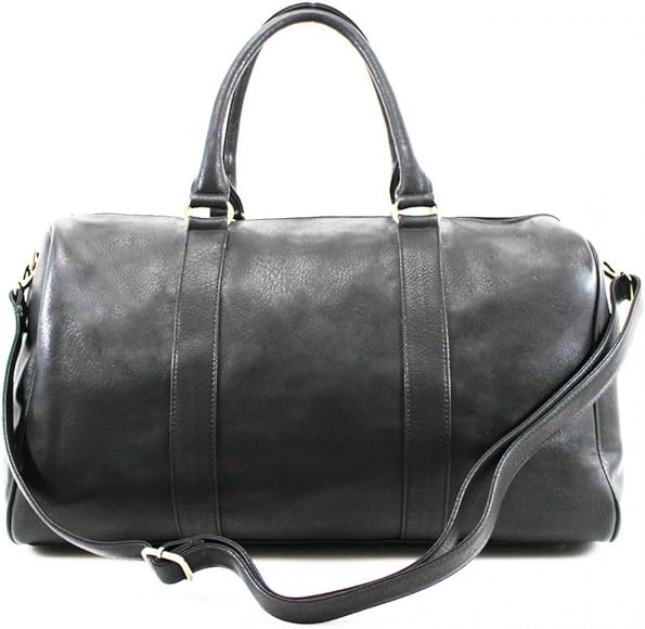 mens faux leather holdall