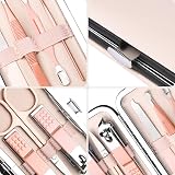 URAQT Professional Manicure Set 7 pcs Nail Clippers Eyebrow Grooming Kit view 3