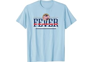 Indiana Fever WNBA T-Shirt, Women's Blue Small Classic Crew Neck Letter Print Top
