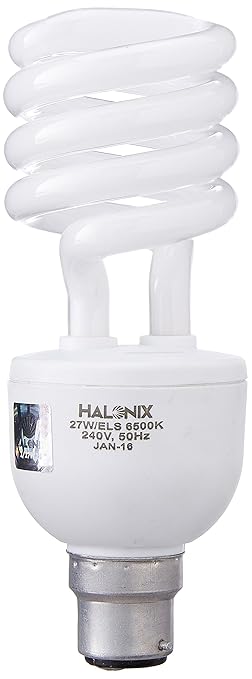 Halonix Twister Base B22 27-Watt CFL (Cool Day Light)