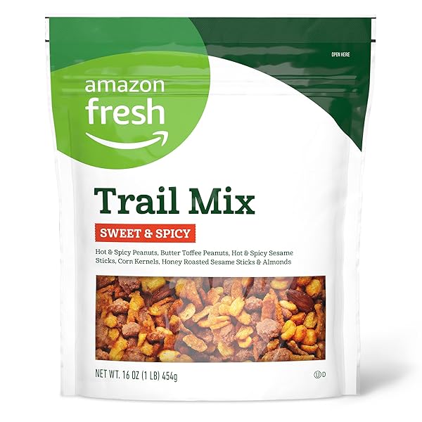 AMAZON FRESH, SWEET & SPICY TRAIL MIX, 16 OZ