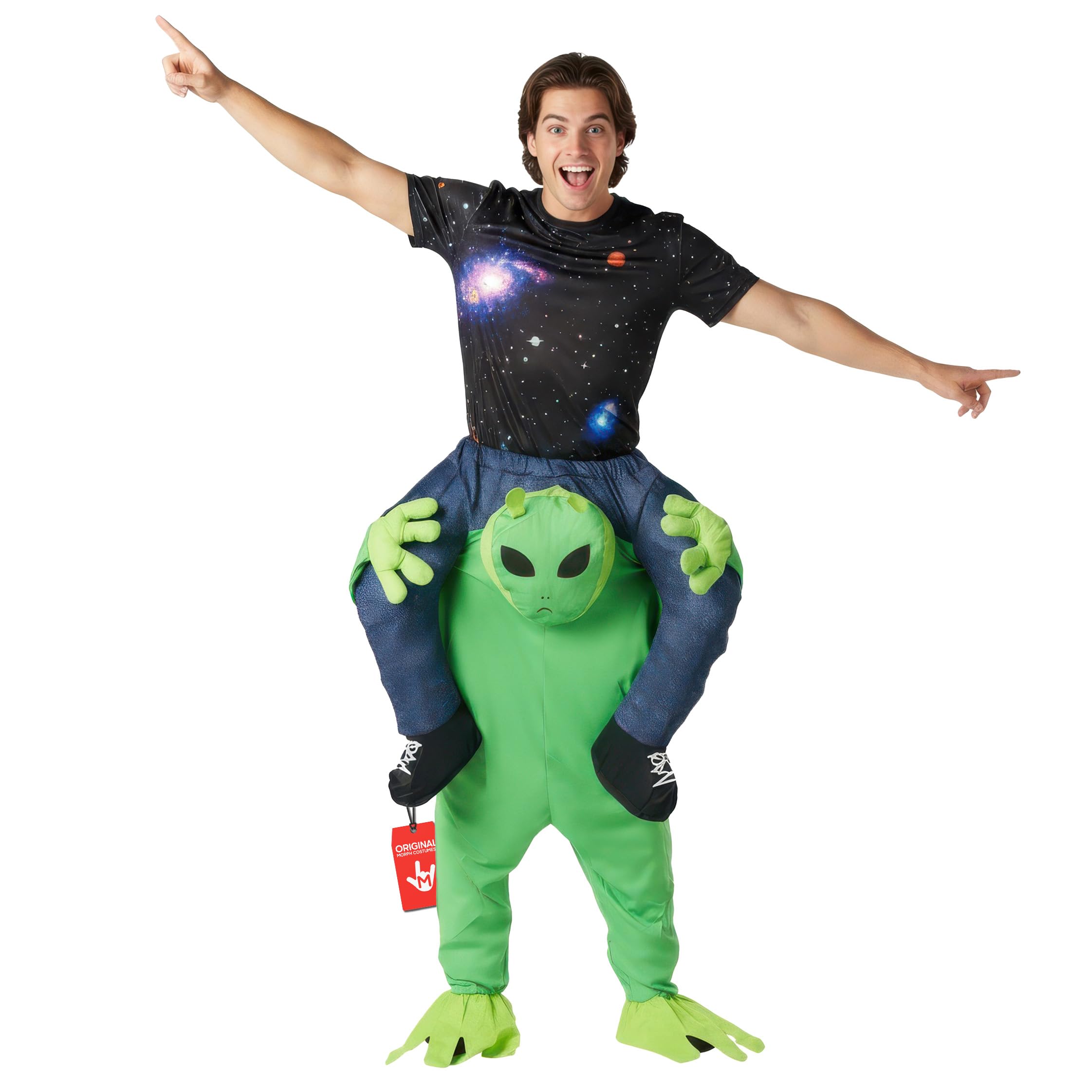 Morph Alien Piggyback Costume, Alien Costume Adults, Piggyback Costumes Adults, Fancy Dress for Adult