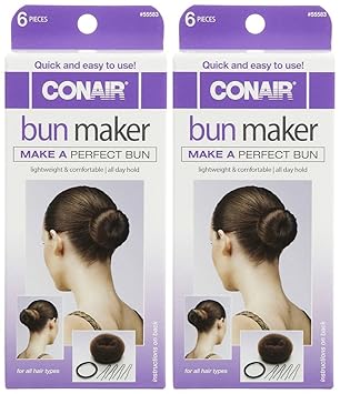 Amazon Com Conair Bun Maker Set 2 Pk Beauty