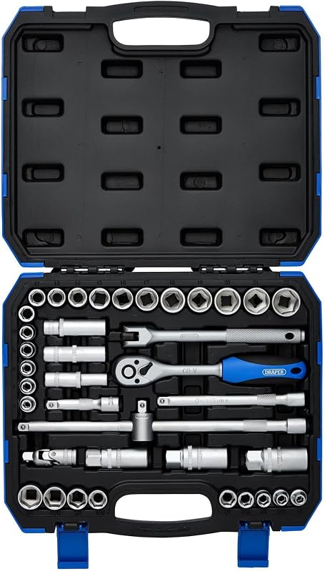 DD39AM 3/20,3 cm centimetri. Dr. mm/AF Combined socket set (39 pezzi), blu