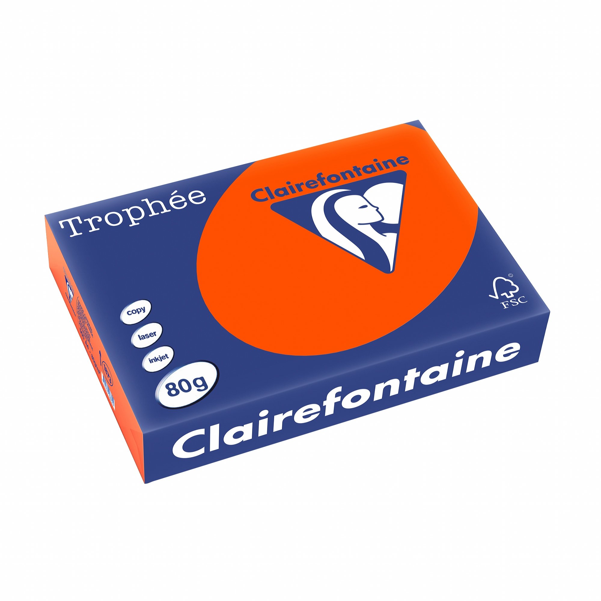 Clairefontaine Trophée RAM.500F.A4 Bright Red Coloured Paper 80 g 500 Sheets A4