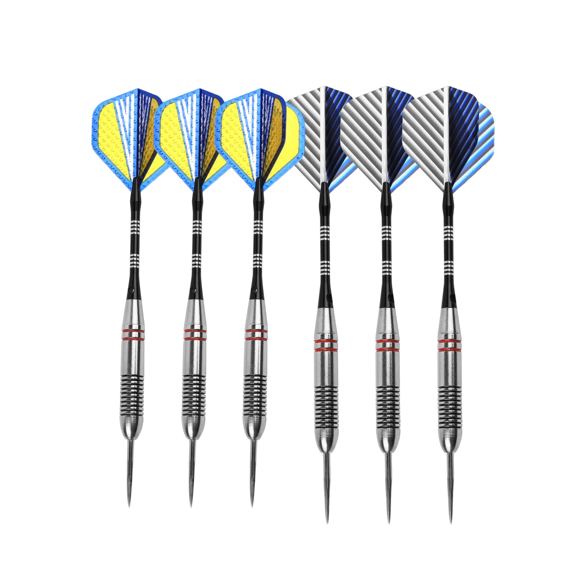 FUZVOL Professional Darts Set Steel Tip-Aluminum Stems Darts Flights with 24 Grams-3 Packs
