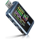 FNIRSI USB Tester 4-24V 6.5A LCD USB A&C Voltage Current Power Display Multimeter, Fast Charge Detection Trigger, PD2.0/PD3.0