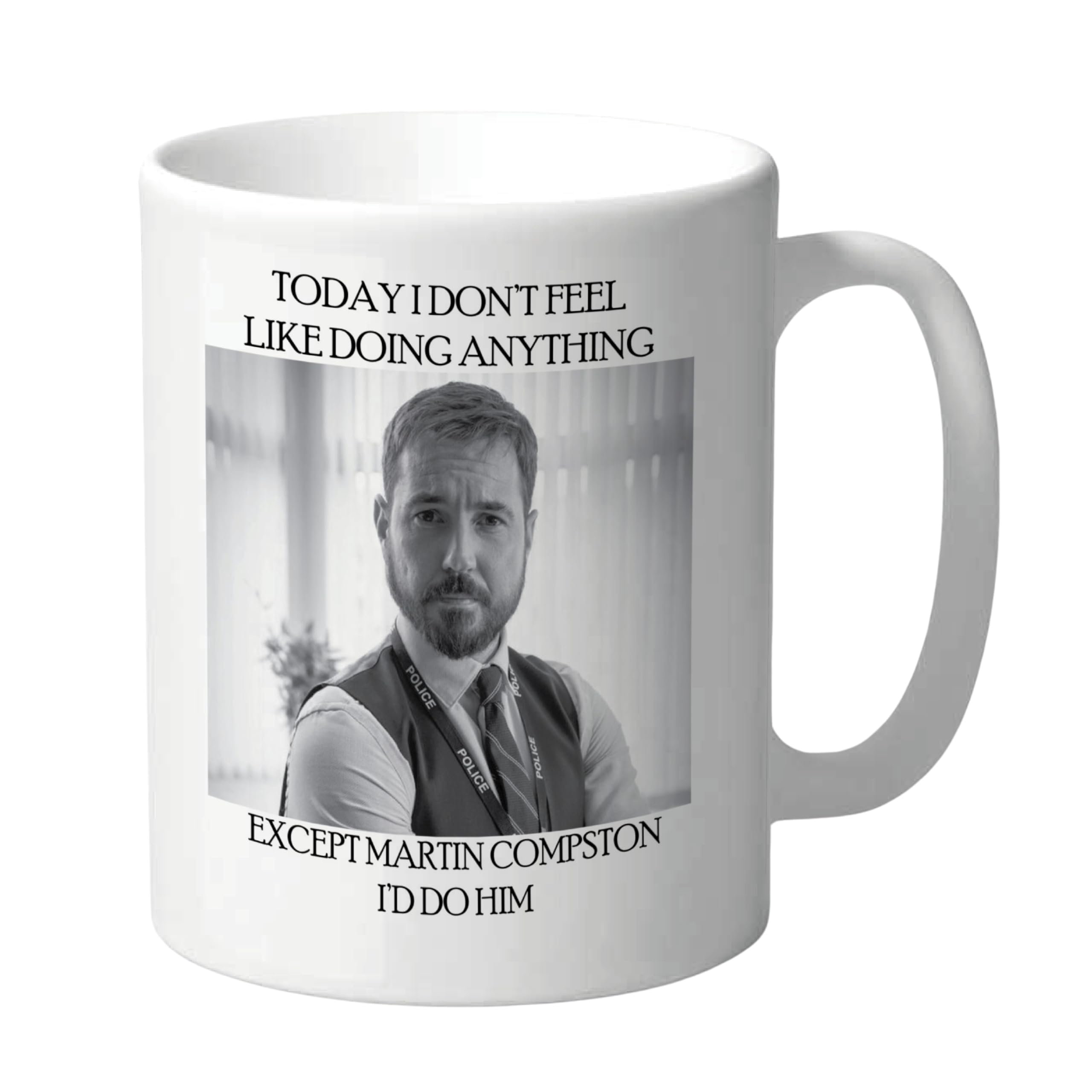 Cheeky Chops Mug - I Would do Martin Compston - Novelty Gift Mug Her Female Celebrity Heartthrob Gift for Her White Mug Full Colour Print