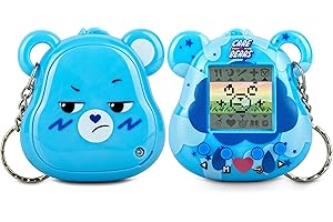 Care Bears Digital Pet - Grumpy Bear Nano Pet with Care Features, 1.4” Inch Screen, Handheld Interactive Virtual Pets for Kids, Collectible Electronic Toy, Battery Included