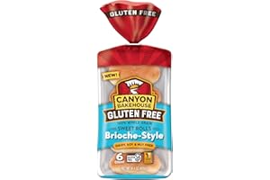 Canyon Bakehouse Brioche-Style Sweet Rolls, Gluten Free Brioche Dinner Rolls, Fresh, 6 Count