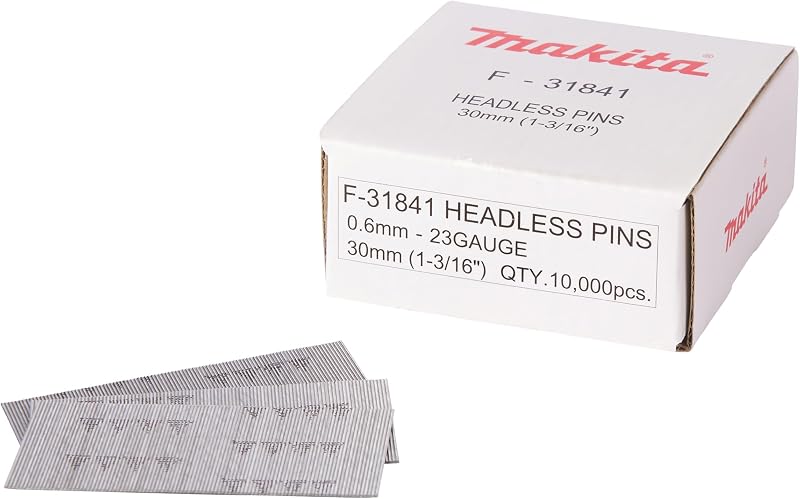 Makita F-31841 Galvanised Pin Nails 23G 10,000 Pack For DPT350 DPT353