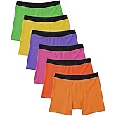 Sexy Basics Women's 6 Pack & 12 Pack Active Boy Short - Boxer Brief Cotton-Stretch Panties