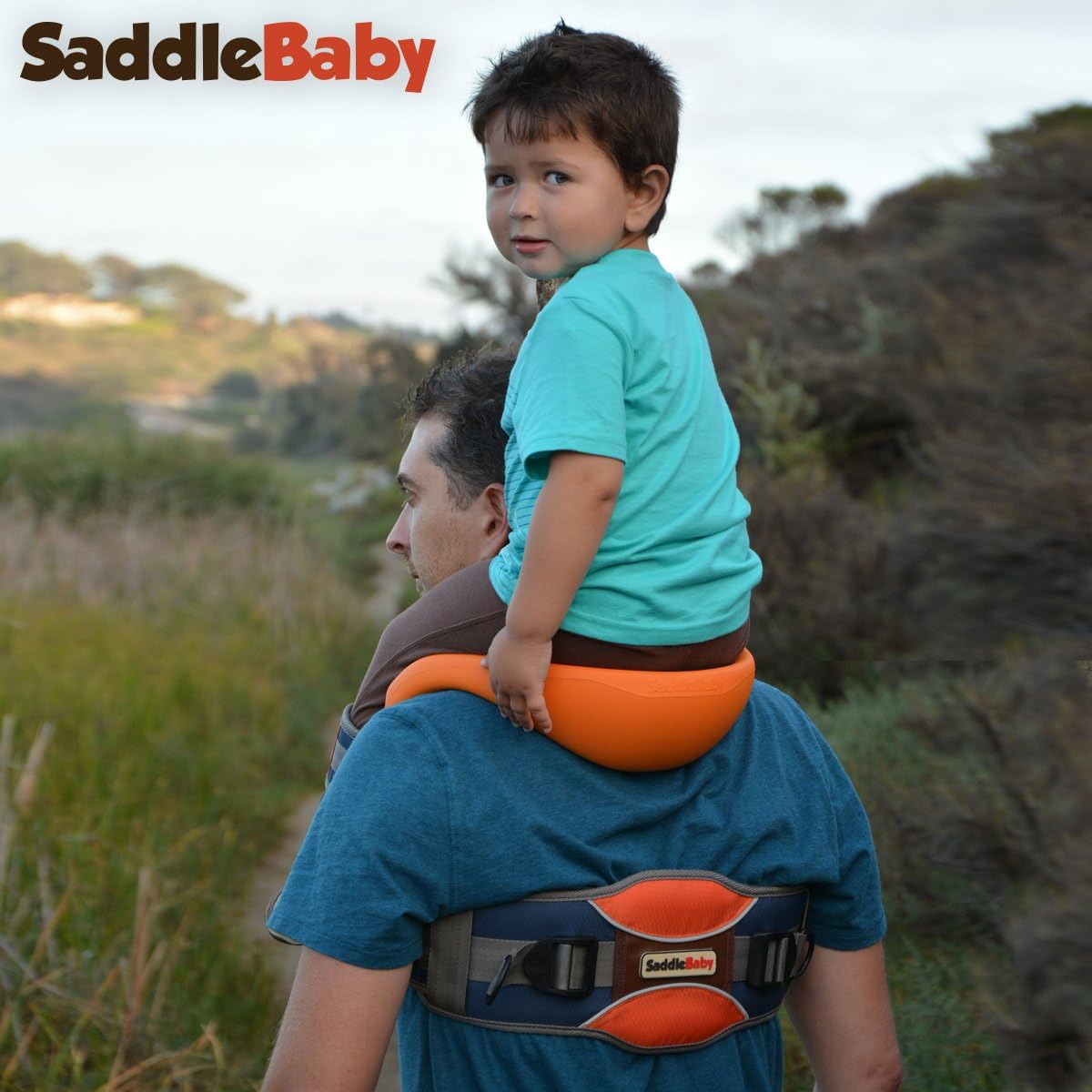 Saddlebaby Porte Bebe Epaules Modele Original Amazon Fr Sports Et Loisirs