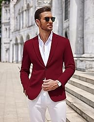 COOFANDY Mens Suit Blazer Classic Fit Casual