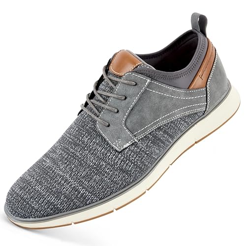 Men's Black Dress Shoes Stylish Canvas Casual Shoes for Men