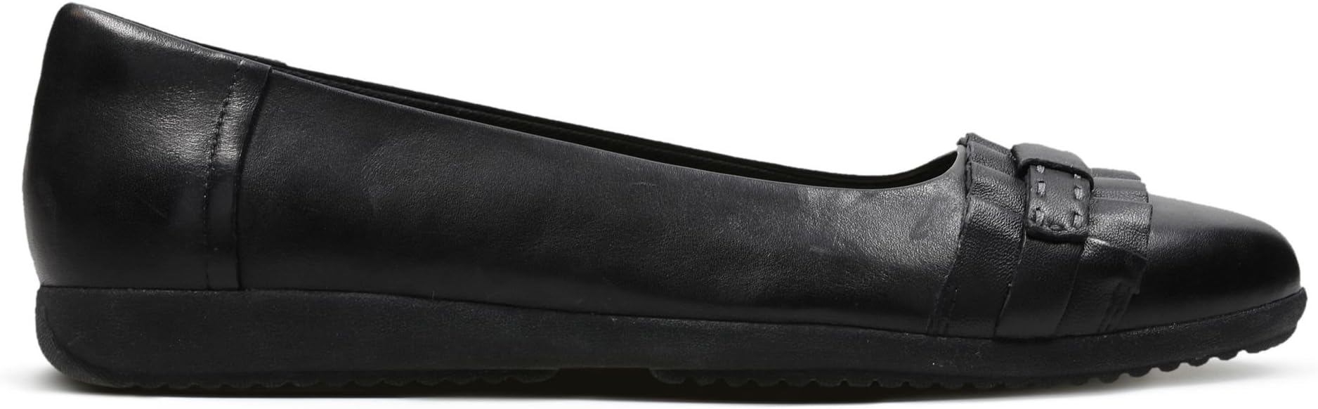 Clarks Feya Island Leather Shoes in Black