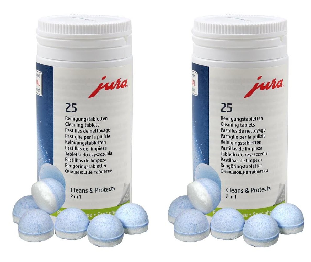 Jura 2Phase Cleaning Tablets for Fully Automatic Coffee Machines, 50
