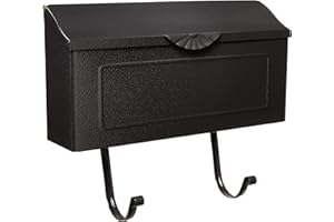 GIBRALTAR MAILBOXES 15.5-in x 13.5-in Metal Black Wall Mount Mailbox