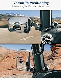 JOYTUTUS Wrangler Mirrors Doors Off Compatible with