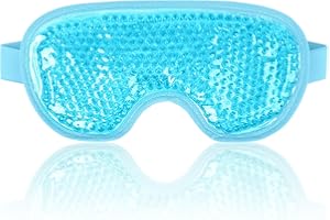 NEWGO Cooling Eye Mask for Puffy Eyes, Cold Eye Mask Eye Ice Pack for After Eyes Surgery, Tension Stress Relief, Itchy Eyes, Headaches, Dark Circles – Blue