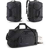 BAGSMART 4-IN-1 Gym Bag for Women Men, TSA Lightweight Duffle Bag for Travel with Shoe Compartment & Wet Pocket, 22L/30L/38L Tactical Backpack with 40oz Water Bottle Holder
