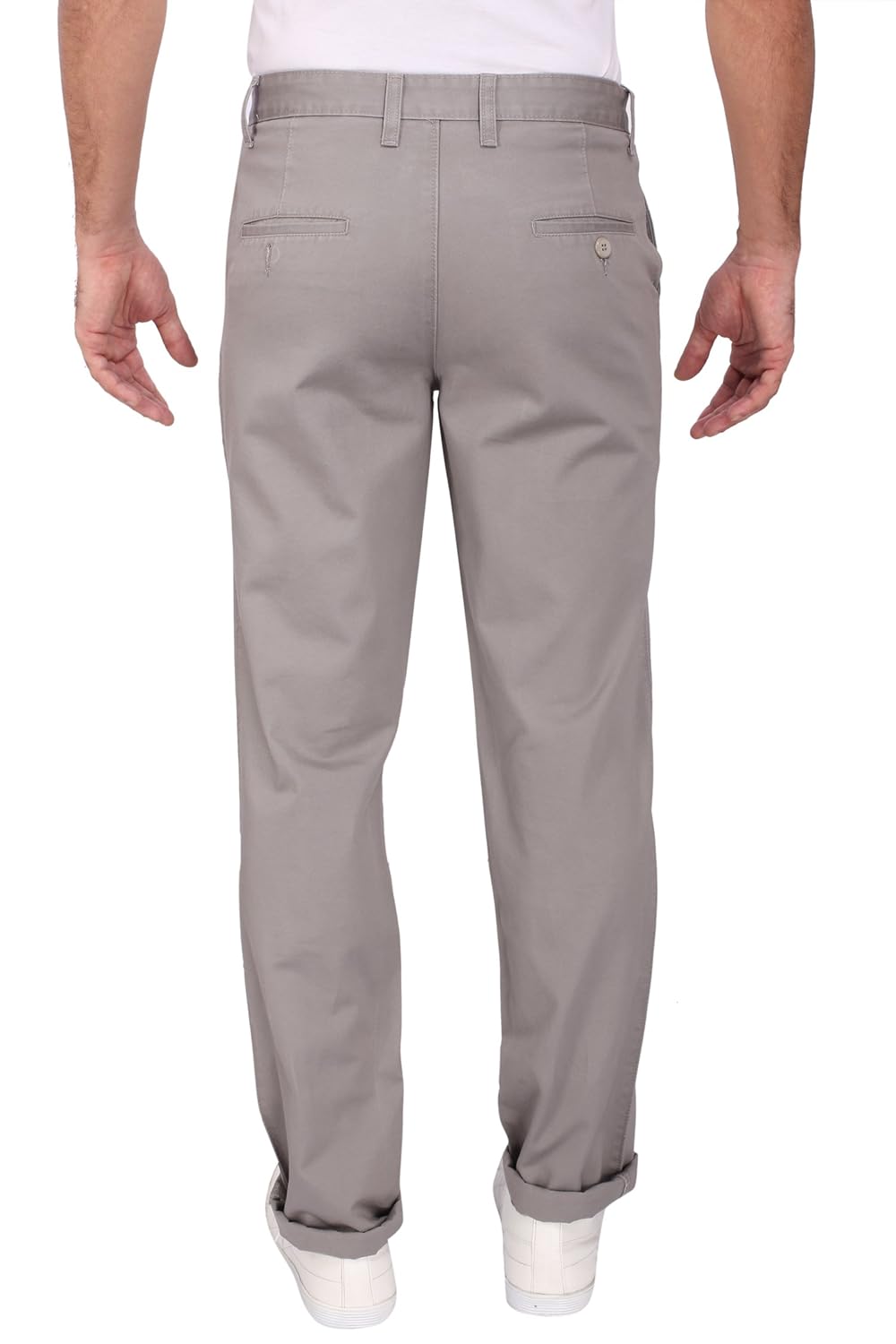 barata men's cotton flat front regular fit chinos