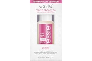 essie Nail Care, Matte About You Top Coat, Vegan, Mattifying Nail Polish, 0.46 fl oz