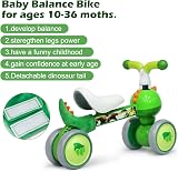 XIAPIA Baby Balance Bike Dinosaur 10 36 Months Safe 1 2 3 Years Old view 5