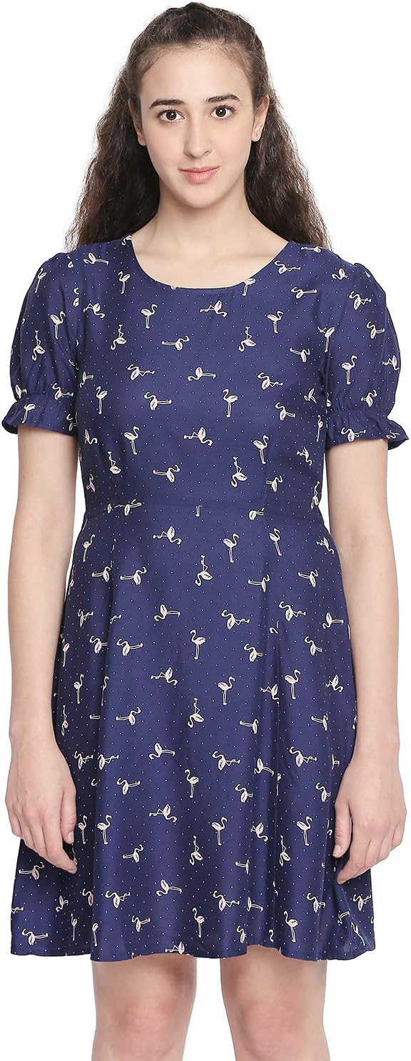 Honey by Pantaloons Women's Skater Knee-Long Dress