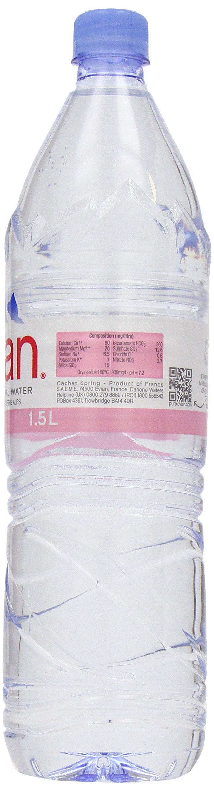 Evian Natural Spring Water 1.5 Litre (Pack of 12) Buy Online in UAE