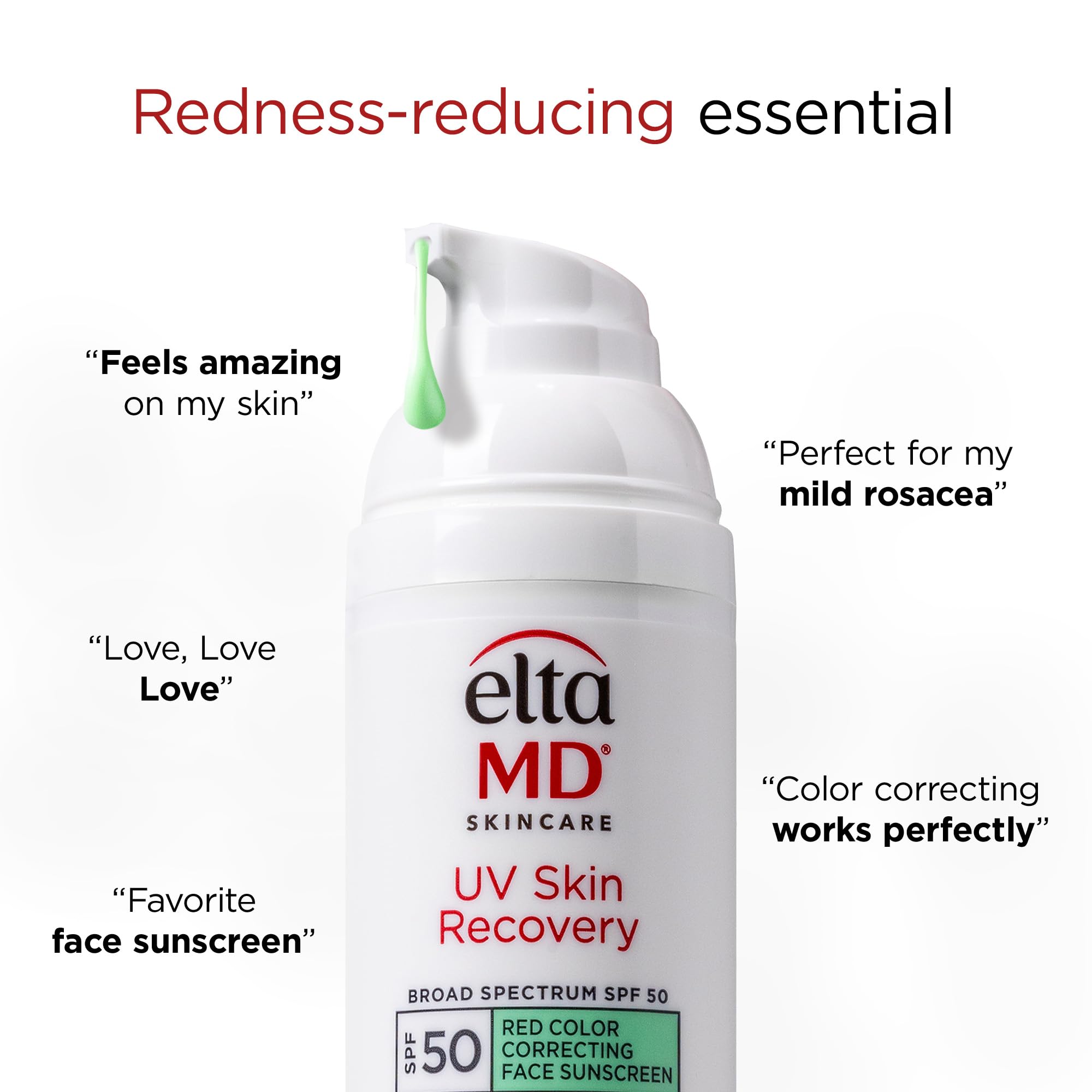 EltaMD UV Skin Recovery Face Sunscreen with Zinc Oxide, All Mineral, Safe for Sensitive Skin SPF 50