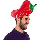 Funny Party Hats Red Pepper Hat - Adults Cinco De Mayo Party Hats - Novelty Hats