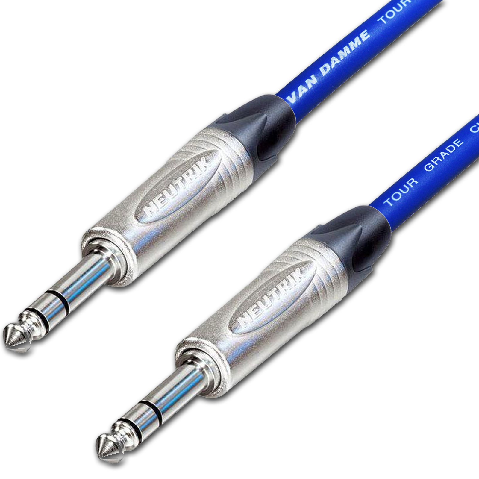 Van Damme ¼ inch Jack to Van Damme ¼ inch Jack Lead NEUTRIK 6.35 mm TRS Stereo Balanced Cable 3 m 6 m 10 m (25 m, Black)
