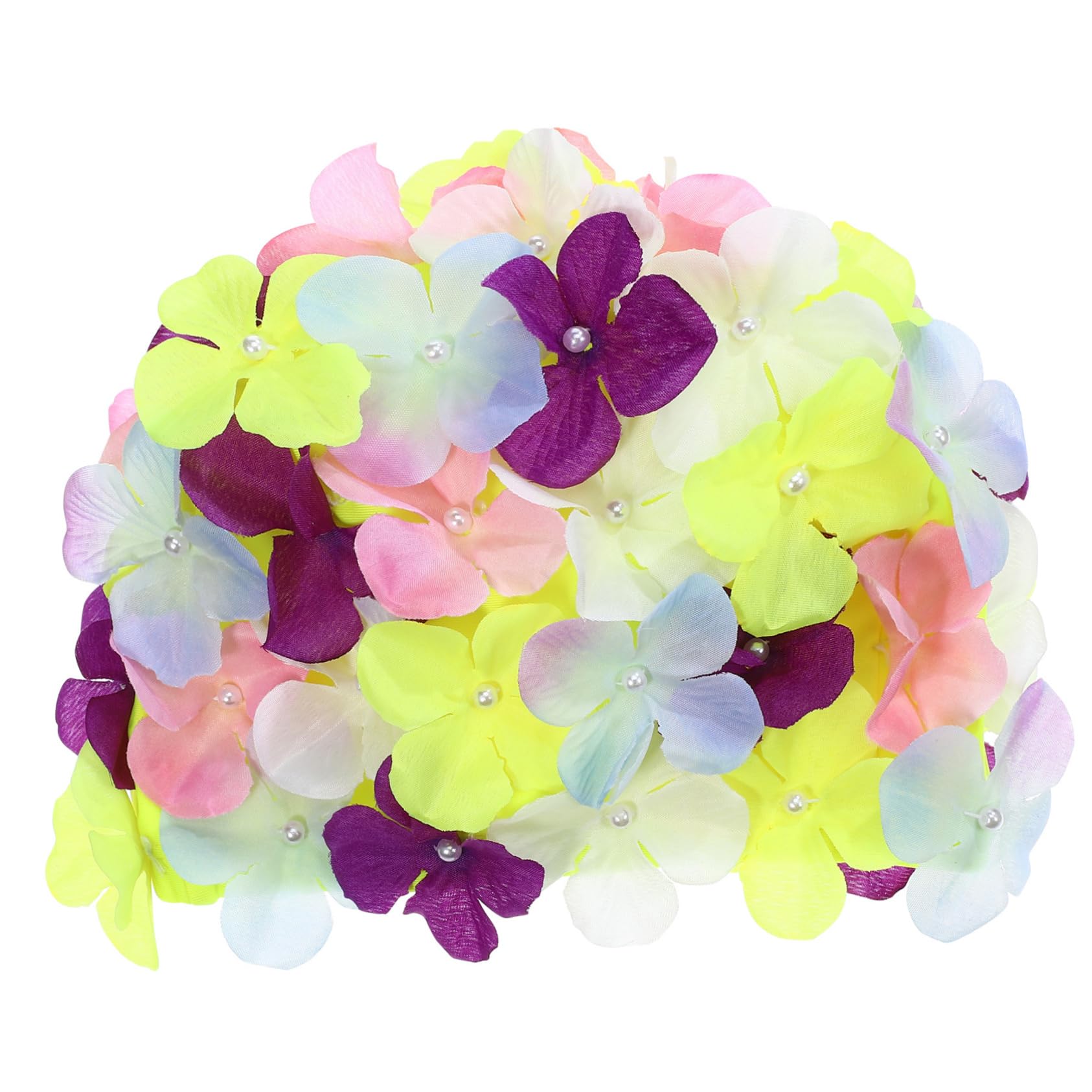 BESPORTBLE Women Swimming Cap- Floral Swim Cap for Womens, Breathable Swim Caps- Petal Bathing Cap