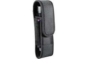 YONCONO Flashlight Holster, Molle Tactical Torch Cover Case Nylon Adjustable LED Torch Pouch Fit 5" to 7“ Flashlight for Outd