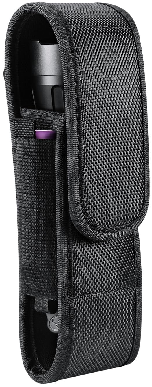 YONCONO Flashlight Holster, Molle Tactical Torch Cover Case Nylon Adjustable LED Torch Pouch Fit 5" to 7“ Flashlight for Outdoor Camping Hiking Hunting