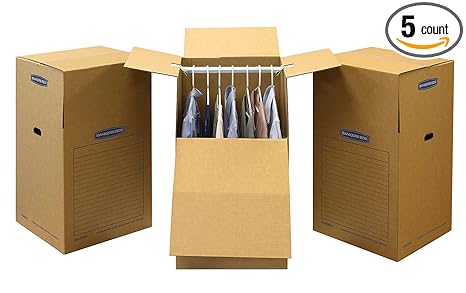Amazon Com Smoothmove Wardrobe Moving Boxes Tall 24 X 24 X 40
